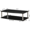 image:imageConvenience Concepts Designs2Go XL 37 inch Double Tier Swivel Riser BlackBlack