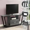 image:imageConvenience Concepts Graystone TV Stand 5925  Modern Entertainment Center for TVs up to 65 Industrial Media Console with Storage Drawer amp Shelves for Living amp Family Room CementBlackCharcoal GrayBlack
