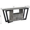 image:imageConvenience Concepts Graystone TV Stand 5925  Modern Entertainment Center for TVs up to 65 Industrial Media Console with Storage Drawer amp Shelves for Living amp Family Room CementBlackCementBlack