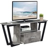 image:imageConvenience Concepts Graystone TV Stand 5925  Modern Entertainment Center for TVs up to 65 Industrial Media Console with Storage Drawer amp Shelves for Living amp Family Room CementBlackCementBlack