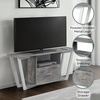 image:imageConvenience Concepts Graystone TV Stand 5925  Modern Entertainment Center for TVs up to 65 Industrial Media Console with Storage Drawer amp Shelves for Living amp Family Room CementBlackFaux BirchWhite
