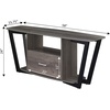 image:imageConvenience Concepts Graystone TV Stand 5925  Modern Entertainment Center for TVs up to 65 Industrial Media Console with Storage Drawer amp Shelves for Living amp Family Room CementBlackCharcoal GrayBlack