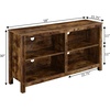image:imageConvenience Concepts Montana Highboy TV Stand 58  Four Tier Entertainment Center for TVs up to 65 Inches Modern TV Mount with Shelves for Living Room Family Room WhiteBarnwood