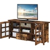 image:imageConvenience Concepts Newport Park Lane 1 Drawer TV Stand with Storage Cabinets and Shelves for TVs up to 65 Inches IvoryBarnwood