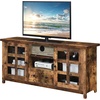 image:imageConvenience Concepts Newport Park Lane 1 Drawer TV Stand with Storage Cabinets and Shelves for TVs up to 65 Inches IvoryBarnwood