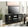 image:imageConvenience Concepts Newport Park Lane 1 Drawer TV Stand with Storage Cabinets and Shelves for TVs up to 65 Inches WhiteBlack