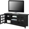 image:imageConvenience Concepts Newport Park Lane 1 Drawer TV Stand with Storage Cabinets and Shelves for TVs up to 65 Inches WhiteEspresso