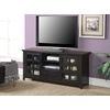 image:imageConvenience Concepts Newport Park Lane 1 Drawer TV Stand with Storage Cabinets and Shelves for TVs up to 65 Inches WhiteEspresso