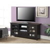 image:imageConvenience Concepts Newport Park Lane 1 Drawer TV Stand with Storage Cabinets and Shelves for TVs up to 65 Inches WhiteEspresso
