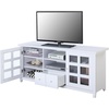 image:imageConvenience Concepts Newport Park Lane 1 Drawer TV Stand with Storage Cabinets and Shelves for TVs up to 65 Inches WhiteWhite