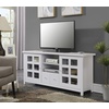 image:imageConvenience Concepts Newport Park Lane 1 Drawer TV Stand with Storage Cabinets and Shelves for TVs up to 65 Inches WhiteWhite