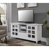 image:imageConvenience Concepts Newport Park Lane 1 Drawer TV Stand with Storage Cabinets and Shelves for TVs up to 65 Inches WhiteWhite