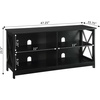 image:imageConvenience Concepts Oxford TV Stand WhiteBlack