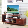 image:imageConvenience Concepts Seal II TV Stand 2375  3Tier Entertainment Center for TVs up to 65 Inches Modern 1 Drawer TV Mount with Shelves for Living Room CherryCherry