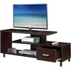 image:imageConvenience Concepts Seal II TV Stand 2375  3Tier Entertainment Center for TVs up to 65 Inches Modern 1 Drawer TV Mount with Shelves for Living Room CherryEspresso