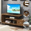 image:imageConvenience Concepts Seal II TV Stand 2375  3Tier Entertainment Center for TVs up to 65 Inches Modern 1 Drawer TV Mount with Shelves for Living Room CherryBarnwood