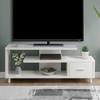 image:imageConvenience Concepts Seal II TV Stand 2375  3Tier Entertainment Center for TVs up to 65 Inches Modern 1 Drawer TV Mount with Shelves for Living Room CherryWhite