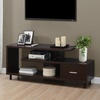 image:imageConvenience Concepts Seal II TV Stand 2375  3Tier Entertainment Center for TVs up to 65 Inches Modern 1 Drawer TV Mount with Shelves for Living Room CherryEspresso