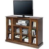 image:imageConvenience Concepts Summit Highboy 60 inch TV Stand with Storage Cabinets and Shelves EspressoDark Walnut