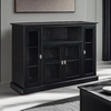 image:imageSummit Highboy TV Stand with Storage Cabinets and Shelves  BlackBlack