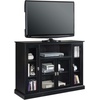 image:imageSummit Highboy TV Stand with Storage Cabinets and Shelves  BlackBlack
