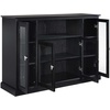 image:imageSummit Highboy TV Stand with Storage Cabinets and Shelves  BlackBlack
