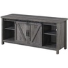 image:imageConvenience Concepts Blake Barn Door TV Stand with Shelves and Sliding Cabinets for TVs up to 60 Inches Weathered GrayWeathered Gray