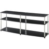 image:imageConvenience Concepts Designs2Go 3 Tier 60 TV Stand Light OakBlack