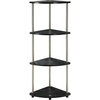 image:imageConvenience Concepts Designs2Go 4 Tier Corner Shelf BlackBlack