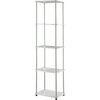 image:imageConvenience Concepts Designs2Go No Tools 5 Tier Tower PinkChromeFaux White MarbleChrome