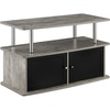image:imageConvenience Concepts Designs2Go TV Stand with 2 Cabinets BlackFaux Birch