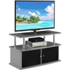image:imageConvenience Concepts Designs2Go TV Stand with 2 Cabinets BlackGrey