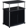 image:imageConvenience Concepts Designs2Go TV Stand with Black Glass Cabinet Black 2375L x 1575W x 2675HBlack