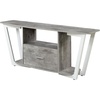 image:imageConvenience Concepts Graystone TV Stand 5925  Modern Entertainment Center for TVs up to 65 Industrial Media Console with Storage Drawer amp Shelves for Living amp Family Room CementBlackFaux BirchWhite