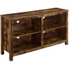 image:imageConvenience Concepts Montana Highboy TV Stand 58  Four Tier Entertainment Center for TVs up to 65 Inches Modern TV Mount with Shelves for Living Room Family Room WhiteBarnwood