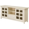 image:imageConvenience Concepts Newport Park Lane 1 Drawer TV Stand with Storage Cabinets and Shelves for TVs up to 65 Inches IvoryIvory