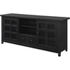 image:imageConvenience Concepts Newport Park Lane 1 Drawer TV Stand with Storage Cabinets and Shelves for TVs up to 65 Inches WhiteEspresso