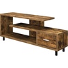 image:imageConvenience Concepts Seal II TV Stand 2375  3Tier Entertainment Center for TVs up to 65 Inches Modern 1 Drawer TV Mount with Shelves for Living Room CherryBarnwood