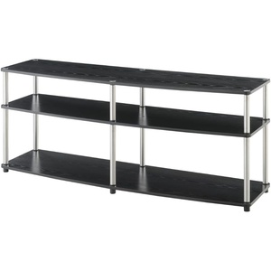 image:imageConvenience Concepts Designs2Go 3 Tier 60 TV Stand Light OakBlack