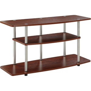 image:imageConvenience Concepts Designs2Go 3Tier Wide TV Stand WhiteEspresso