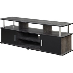 image:imageConvenience Concepts Designs2Go 60 Monterey TV Stand WhiteWeathered GrayBlack
