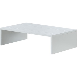 image:imageConvenience Concepts Designs2Go Small TV Riser 2375 for TVs up to 26  Contemporary TV or Computer Riser for Living Room Modern Office Den WhiteWhite