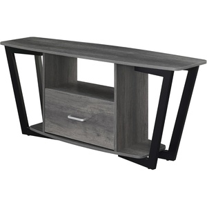 image:imageConvenience Concepts Graystone TV Stand 5925  Modern Entertainment Center for TVs up to 65 Industrial Media Console with Storage Drawer amp Shelves for Living amp Family Room CementBlackCharcoal GrayBlack