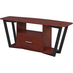 image:imageConvenience Concepts Graystone TV Stand 5925  Modern Entertainment Center for TVs up to 65 Industrial Media Console with Storage Drawer amp Shelves for Living amp Family Room CementBlackCherryBlack