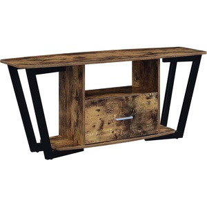 image:imageConvenience Concepts Graystone TV Stand 5925  Modern Entertainment Center for TVs up to 65 Industrial Media Console with Storage Drawer amp Shelves for Living amp Family Room CementBlackBarnwoodBlack