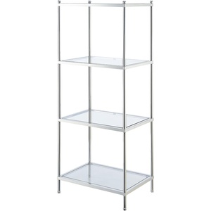 image:imageConvenience Concepts Royal Crest 4 Tier Tower Chrome  Glass
