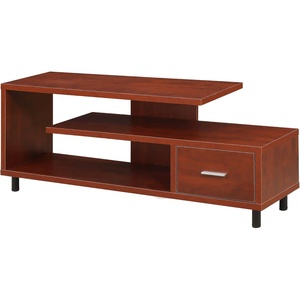 image:imageConvenience Concepts Seal II TV Stand 2375  3Tier Entertainment Center for TVs up to 65 Inches Modern 1 Drawer TV Mount with Shelves for Living Room CherryCherry