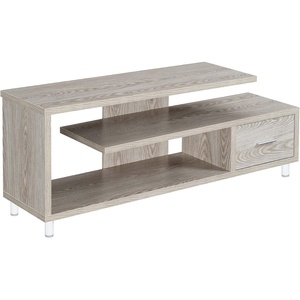image:imageConvenience Concepts Seal II TV Stand 2375  3Tier Entertainment Center for TVs up to 65 Inches Modern 1 Drawer TV Mount with Shelves for Living Room CherryIce White