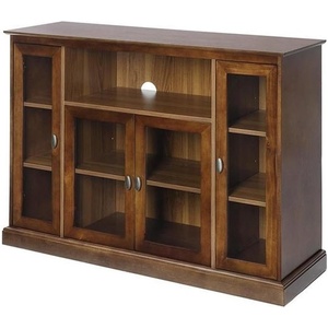 image:imageConvenience Concepts Summit Highboy 60 inch TV Stand with Storage Cabinets and Shelves EspressoDark Walnut