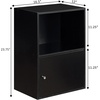 image:imageConvenience Concepts 151186W XTra Storage 1Door Cabinet WhiteBlack